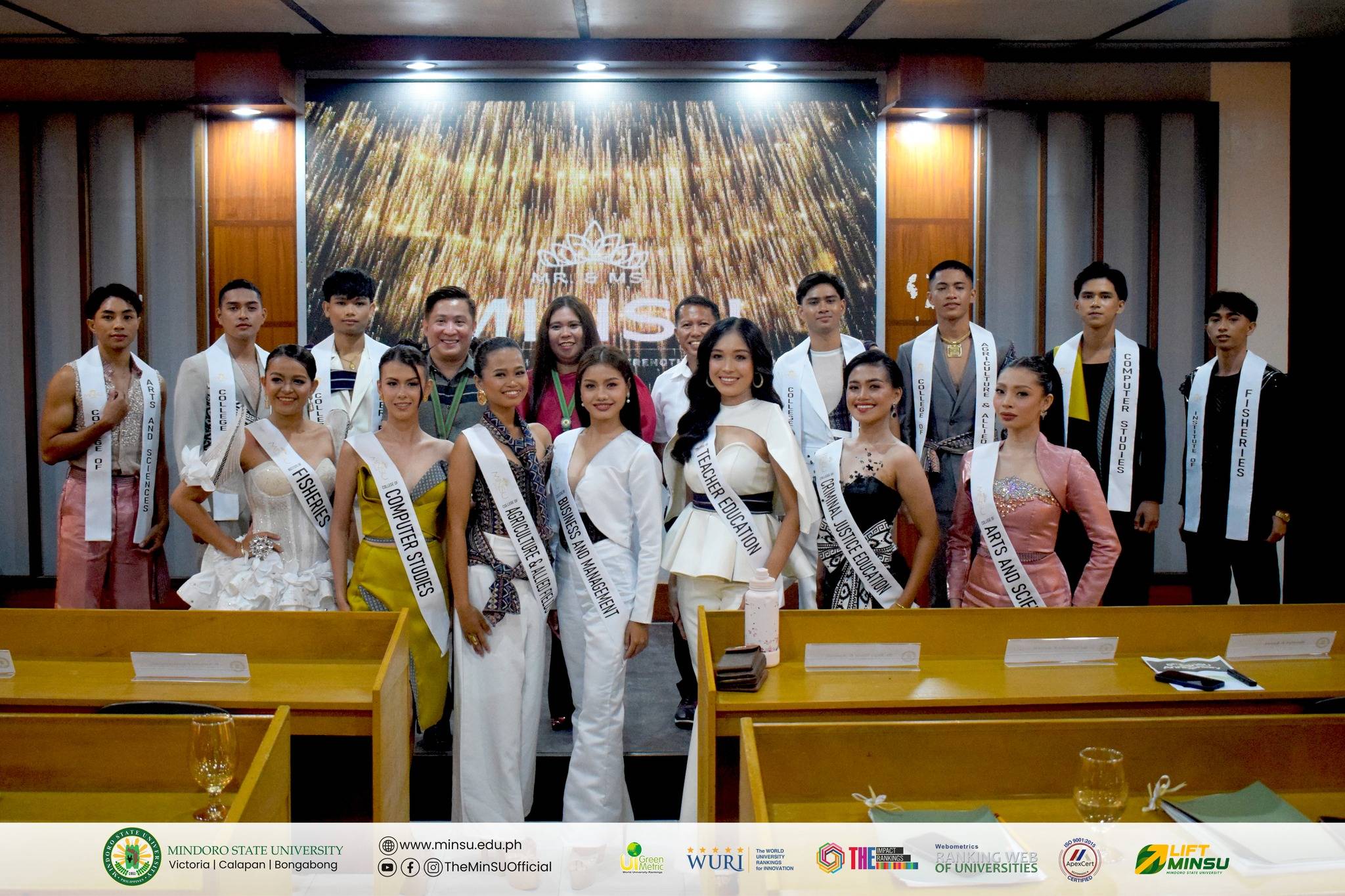Sashing ceremony unveils official candidates for Mr. and Ms. MinSU 2026