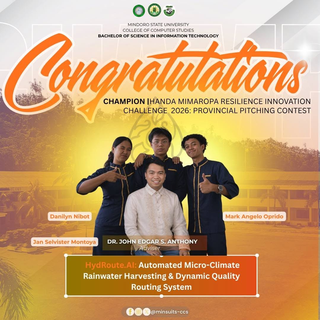 Four (4) MinSU teams emerge among top winners DOST’s HANDA MIMAROPA Resilience Innovation Challenge, advance to regional finals