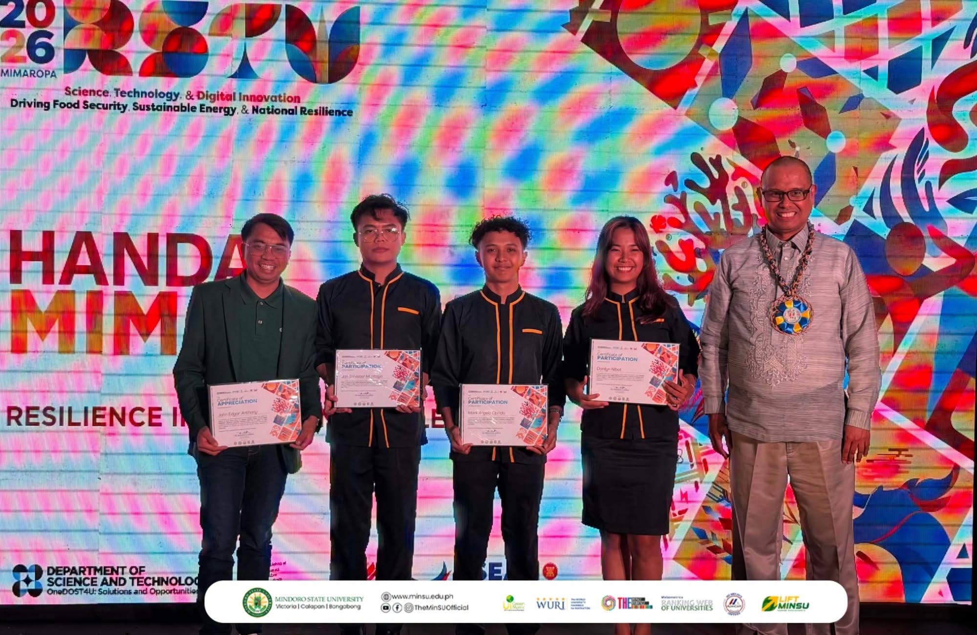 MinSU team clinches 3rd Place in the 2026 HANDA MIMAROPA Resilience Innovation Challenge
