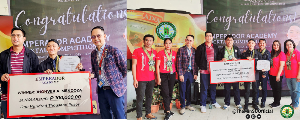 MinSU BSHM Student Wins in the EMPERADOR ACADEMY: HRM Students Cocktail Competition