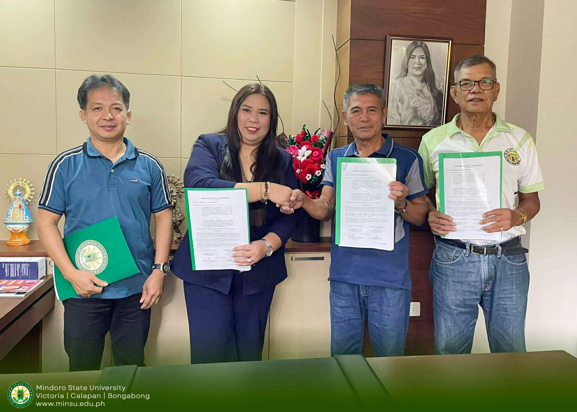 Land use deals signed between MinSU, Brgy. Alcate