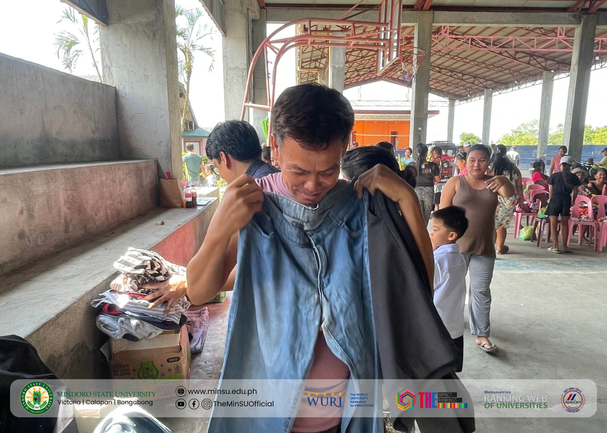 Over 100 residents of Brgy. Bagong Buhay II receive aid through MinSU’s Balikatan 2025 Relief Drive