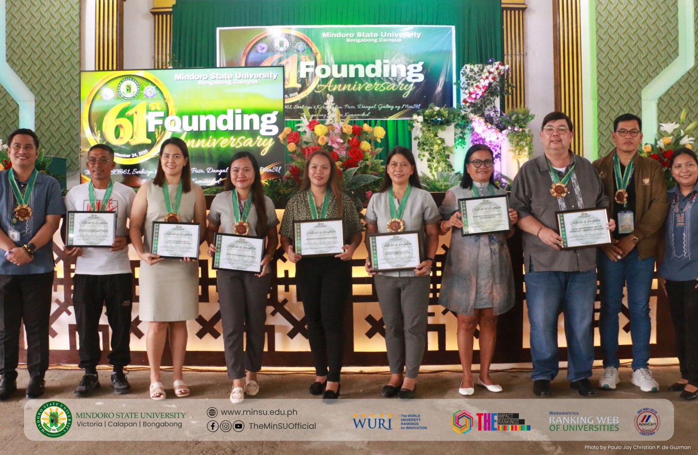 MinSU Bongabong Campus commemorates 61 years of excellence and service