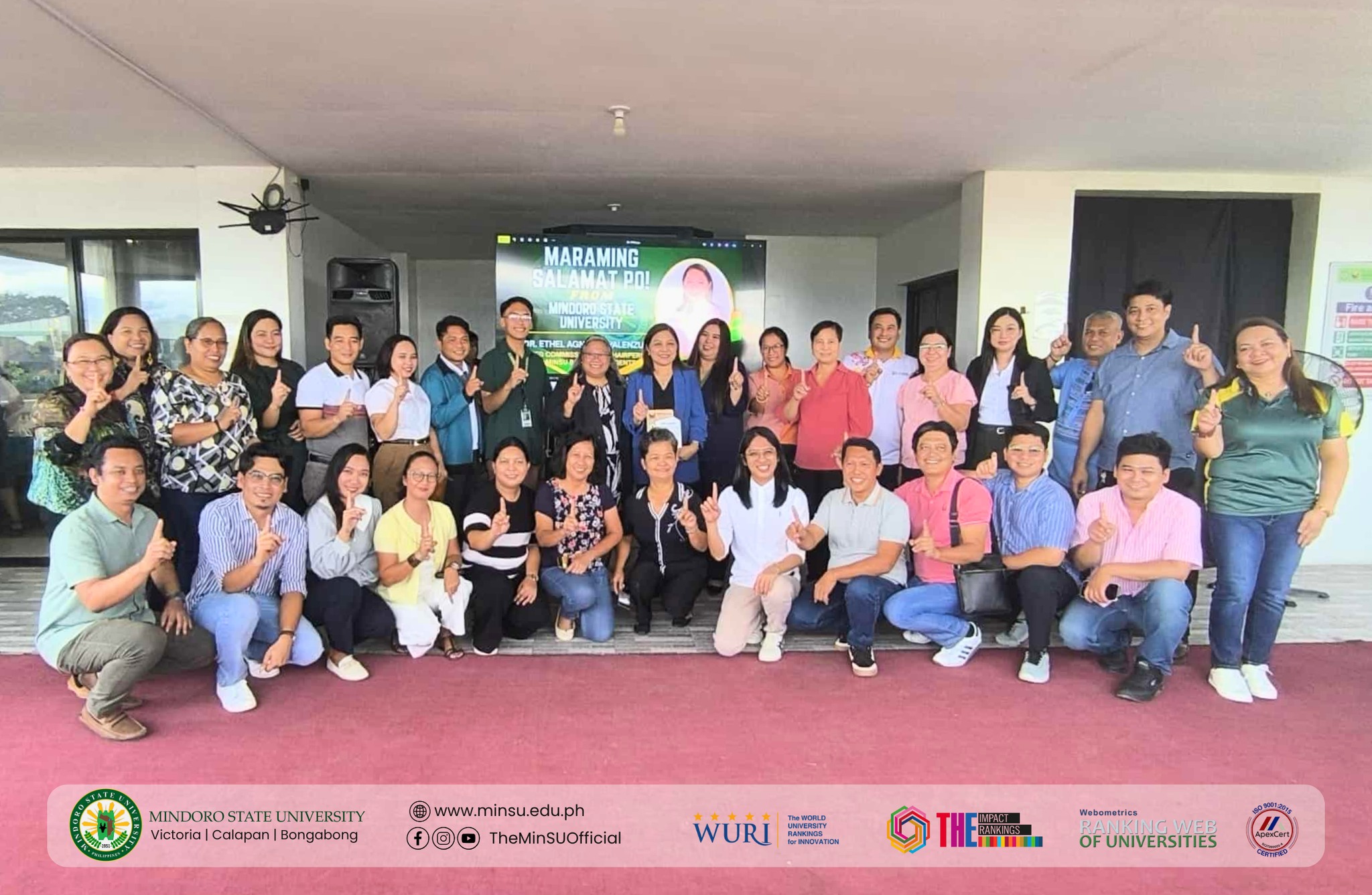 MinSU honors Commissioner Valenzuela as she signs off as Chairperson of the Board of Regents