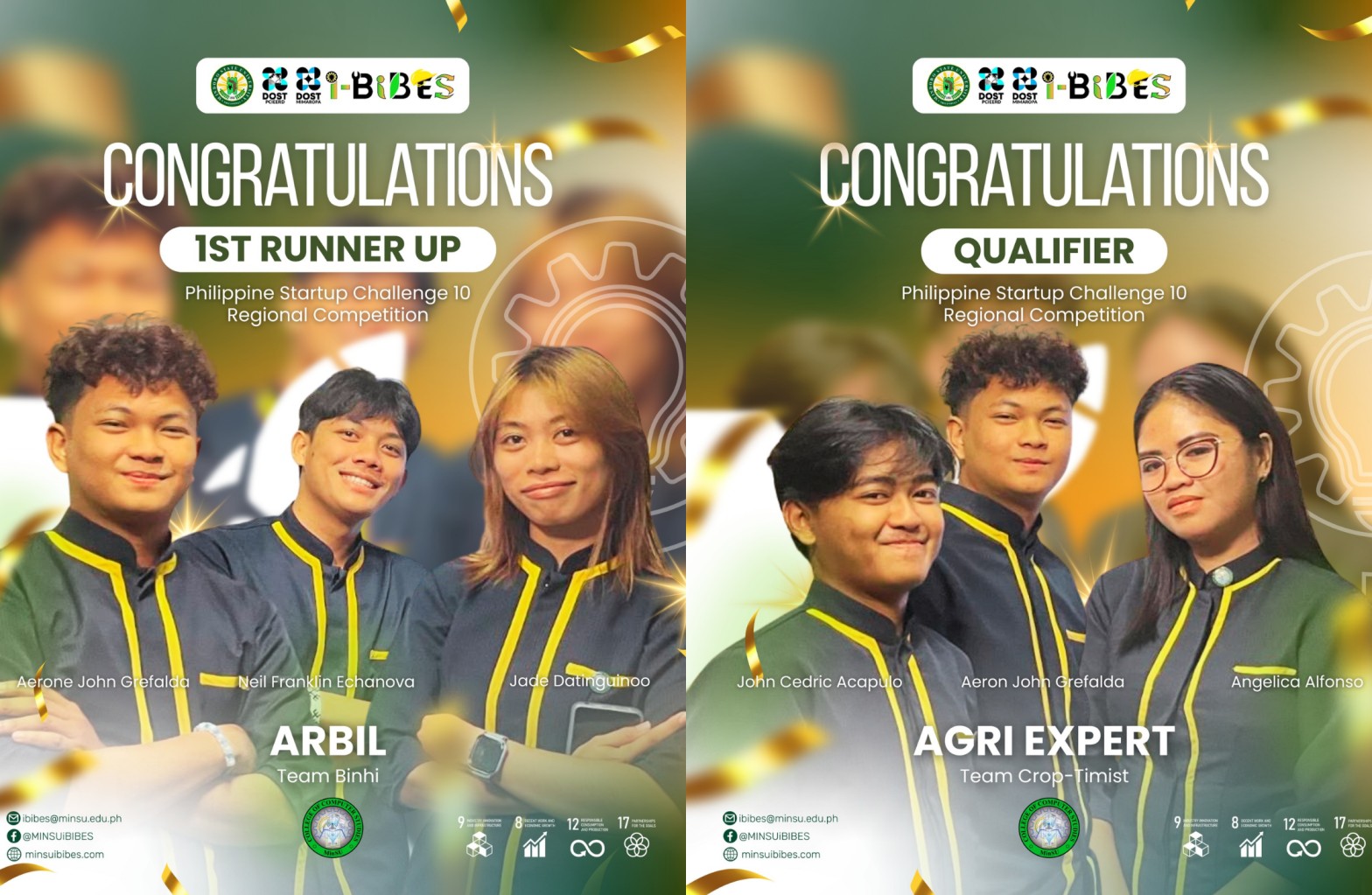 MinSU i-BIBES celebrates regional success in DICT's Philippine Startup Challenge 10